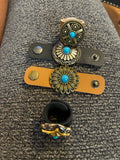 Set de 4 Mini cintos para pañuelos.