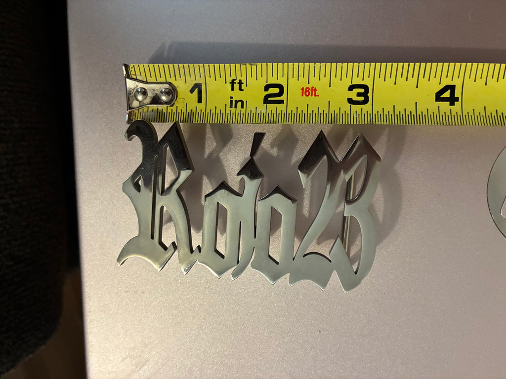 Hebilla plateada personalizada