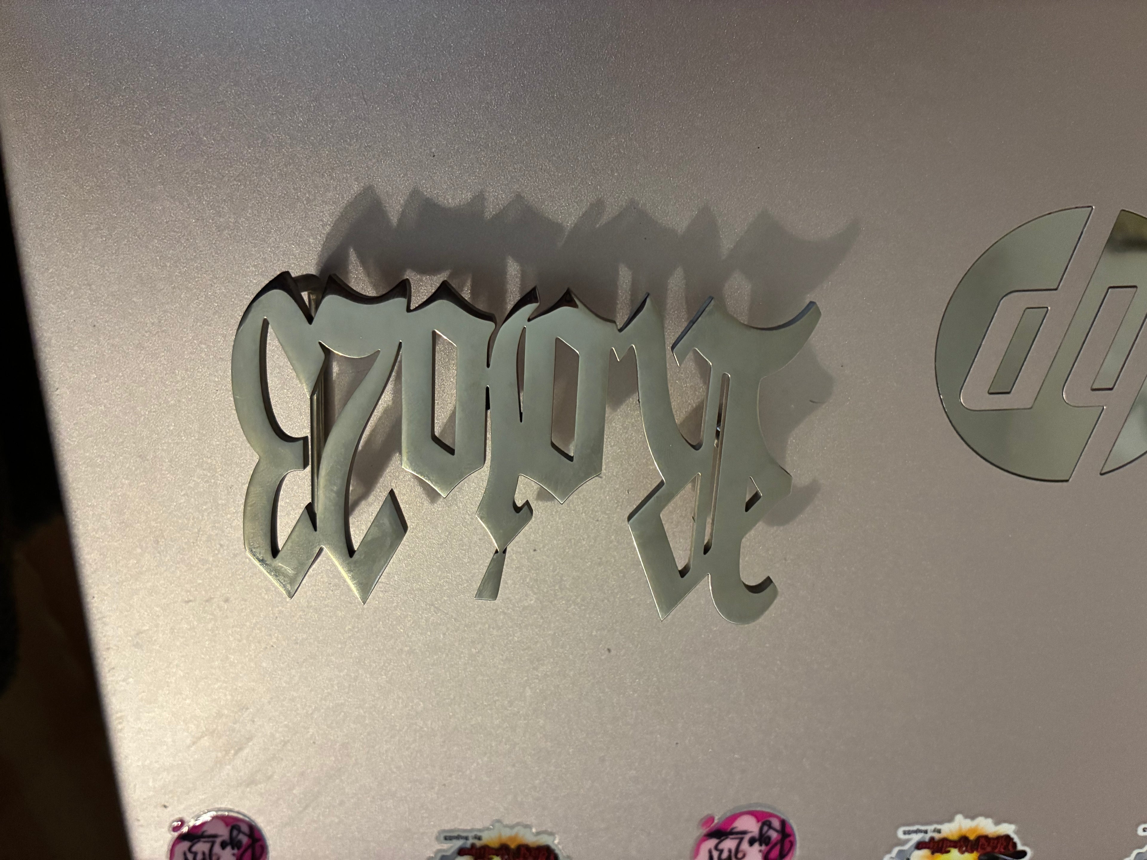 Hebilla plateada personalizada